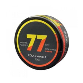 77 NICOTINE POUCHES DARK SERIES 20 MG OUTER OF 5's - COLA & VANILLA