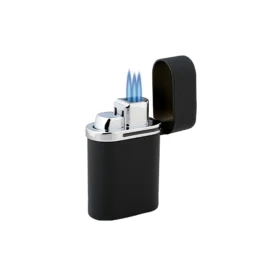 VECTOR THUNDRA TRIPLE TORCH TABLE LIGHTER - BLACK MATT