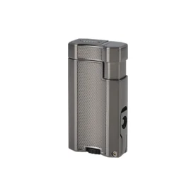 VECTOR VMOTION WIND RESISTANT LIGHTER WITH PUNCH - GUNMETAL SATIN