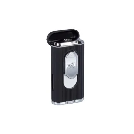 XIKAR HEDRON LIGHTER - BLACK/CHROME