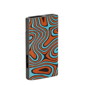 VECTOR BISHOP LIGHTER - ORANGE TURQUOISE WAVES