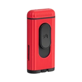 XIKAR HEDRON SOFT & JET FLAME LIGHTER - RED